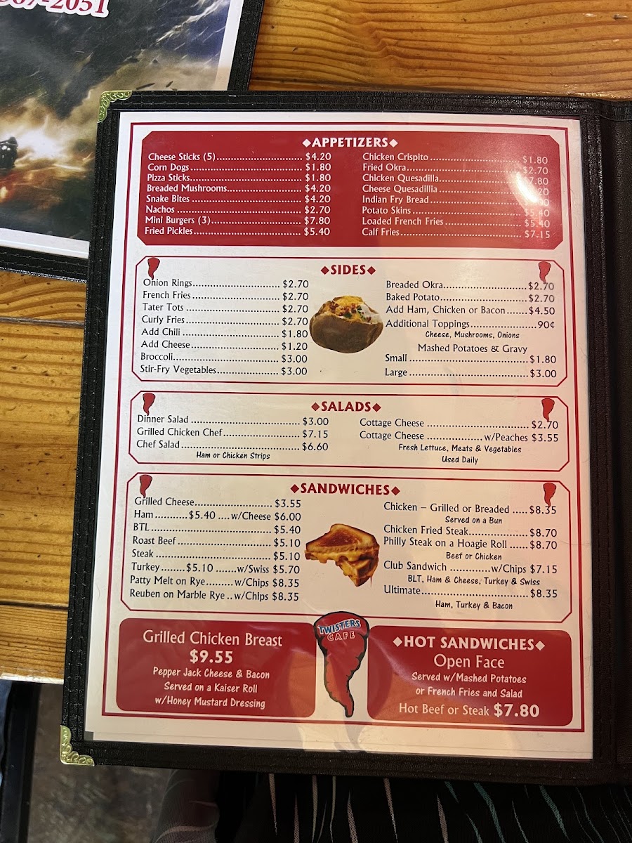 Twisters Cafe Menu - Image 4