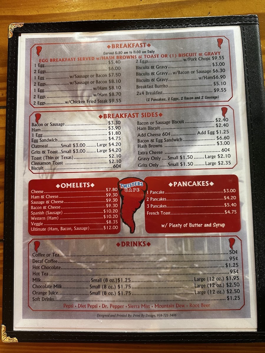 Twisters Cafe Menu - Image 6